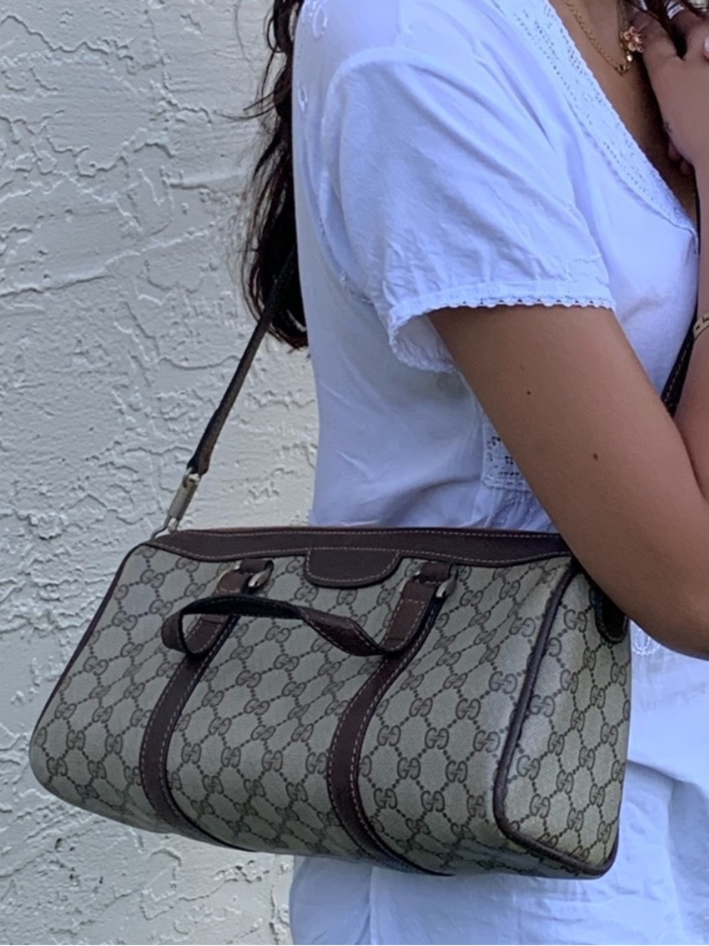 (22) GUCCI 60s brown 2-way